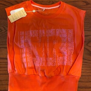 Morena Rosa Boutique cropped sleeveless shirt size M